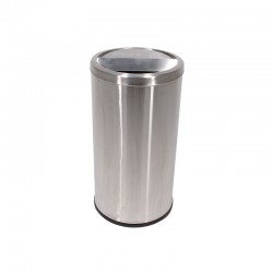 不銹鋼圓形頂開口垃圾桶